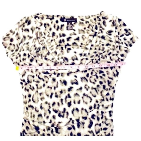 INC International Concepts Black White & Gray Snow Leopard Print Dress, Size M - Picture 8 of 12